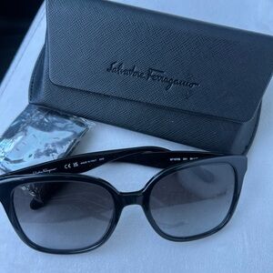 Salvatore Ferragamo Black Sunglasses